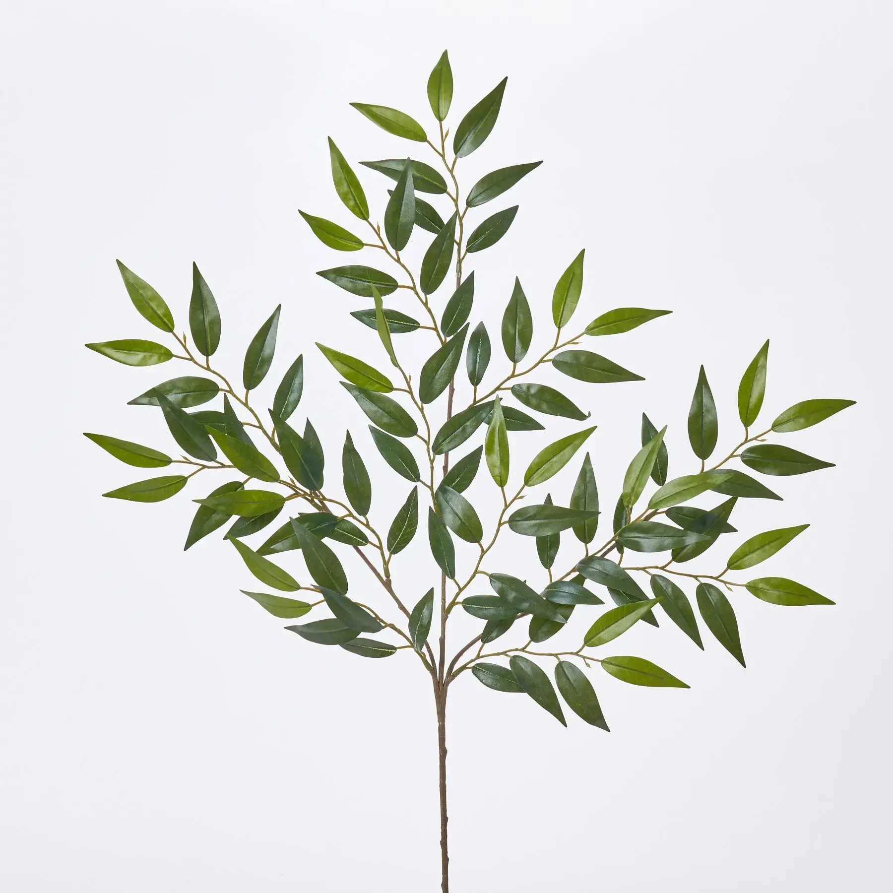 27" Synthetic Smilax Leaf Branch, All-Season Faux Greenery Spray for Home Decor, Floral Centerpiece Plants, Traditional