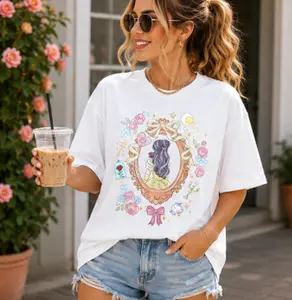 Express Delivery |   Oversize Magical Shirt for Women Princess Tshirt Magic Kingdom Shirt Family Vacation Tees Girls Trip Short Sleeve Tops