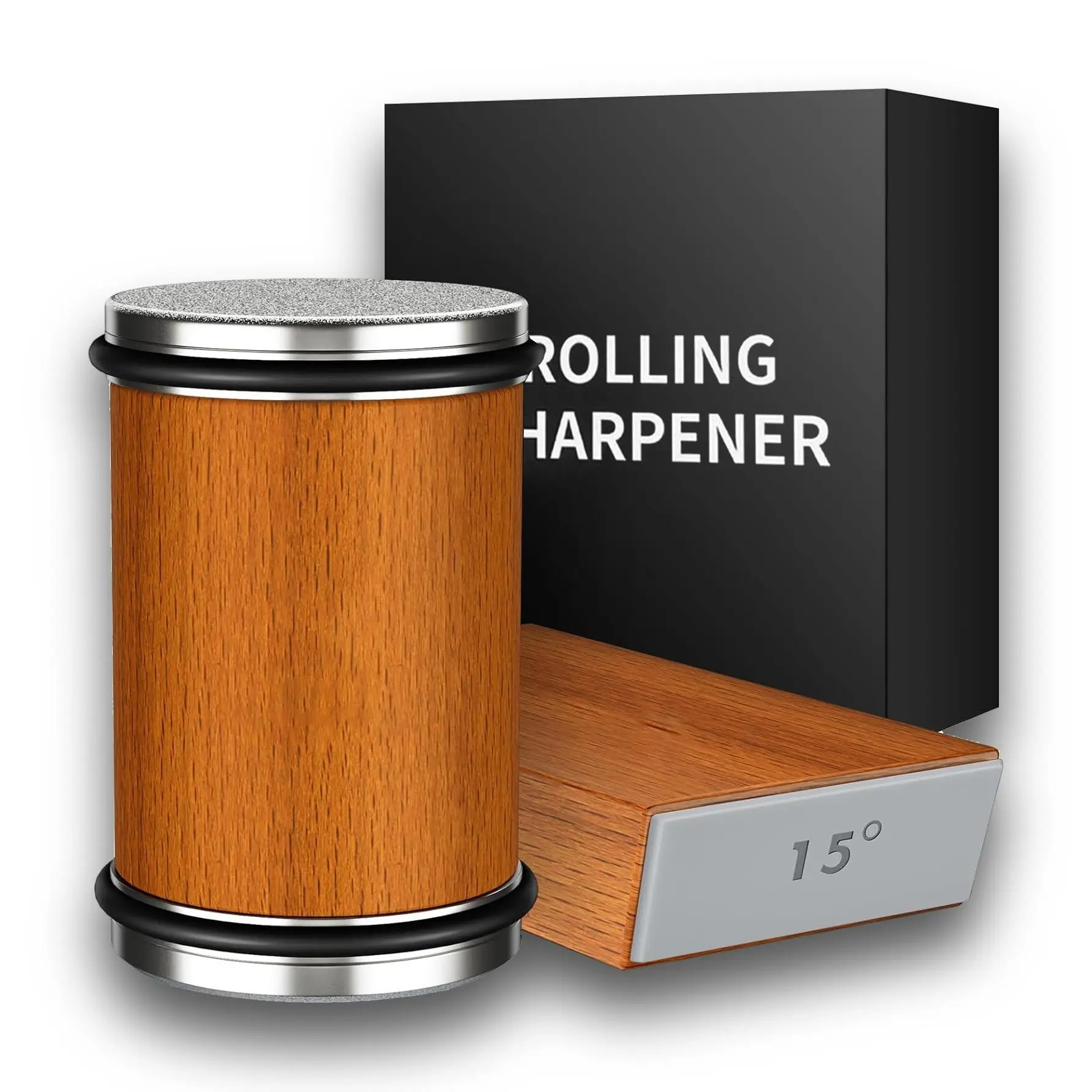 Rolling Knife Sharpener Kit, 1 Set Portable Cutting Knife Sharpener with Diamond Grinding Disc, Kitchen Knife Sharpening Tool for Home Kitchen Dining