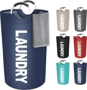 2026 New 90L Large Laundry Basket,Laundry Hamper,Extra Large Dirty Clothes Hamper,Collapsible Waterproof Laundry Basket,SoftFoam Aluminum Handles,Space Saving Laundry Organizer,Family Bedroom Bathroom Laundry Room,ForWomen Men Teens Kids,#SummerVibes