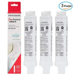 Frigidaire EPTWFU01 PureSource Ultra II Refrigerator Water Filter, Replacement for EPTWFU01C/4562222/EWF02, NSF/ANSI 42, 53 & 401 Certified, Reduces 99% of Lead, Mercury & Pharmaceuticals – 6-Month / 125 Gallon