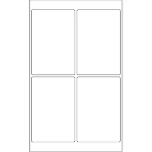 212 MAIN White Rectangle Customizable Self-Adhesive Sticker Labels for Printers, 4x6 in, Pack of 400, Laser/Inkjet Compatible, Ideal for Office Stationery Supplies, Customizable Stickers