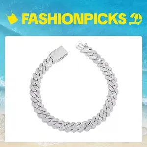 9073 Showstopper Alert! Bling Cuban Chain, Must-Have for Fashionistas, Classic Streetwear Necklace Modern Versatile Accessories Complimentary shipping Adjustable Choker Summervibes