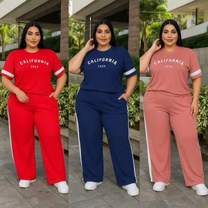 California 1934 Women's Jogger Set - Red, Navy, Pink - Casual Style, Fitted Design, All Seasons Wear