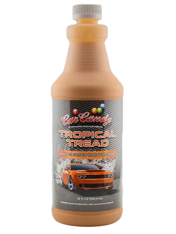 Car Candy Tropical Tread Water-Based Dressing, Automotive Tyre Gloss Treatment for Shiny Look
