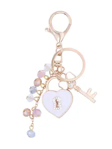 Cute Heart Shaped Keychain, Fashionable Alloy Keychain for Women & Girls, Trendy All-match & Exquisite Keychain for Birthday Gift, Love, Stylish Keychain