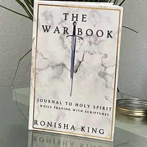 The War Book by Ronisha King - Journal to Holy Spirit While Praying with Scriptures - Inspirational Prayer Guide