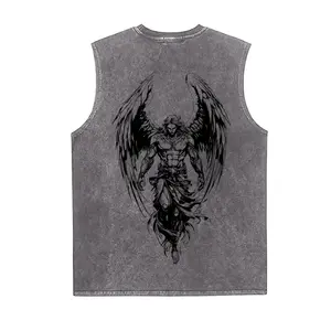 Jesus vintage washed vest, Christian T-shirt, Christian washed vest, faith gift, sports washed vest, fitness washed vest, men's gift, women's gift