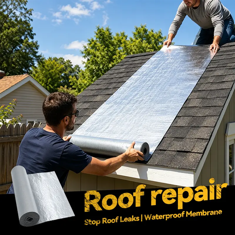 Roofrepair Mega-Wide Waterproof Sealant Tape High-Adhesion for RV Roofs & Agricultural Sheds 10-Year Durability 39IN/19IN Width Adhesive Tape Self Adhesive summervibes