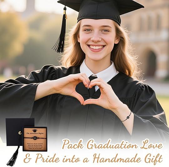 Graduation Gifts for Her Him, Adjustable Compass Link Bracelet Grade High School College Graduation Bracelet Friendship Gifts Jewelry for Middle School/High School/College Grads