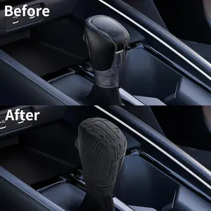 Suitable for Honda10th-11th Generation Accord, 11th Generation Civic, The Latest Honda Crider,Honda CRV,HRV,XRV,HRV,ZRV,INTEGRA,INSPIRE Car Gear Shift Cover,Stick Shifting Handle Protector (Black)