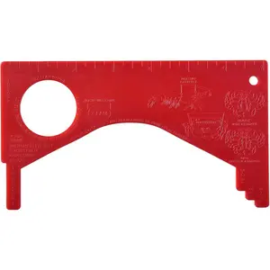 Dungeness Crab Gauge Measure with Ruler Multi Shrimp Clam Measuring Tool for Oregon, Washington and California