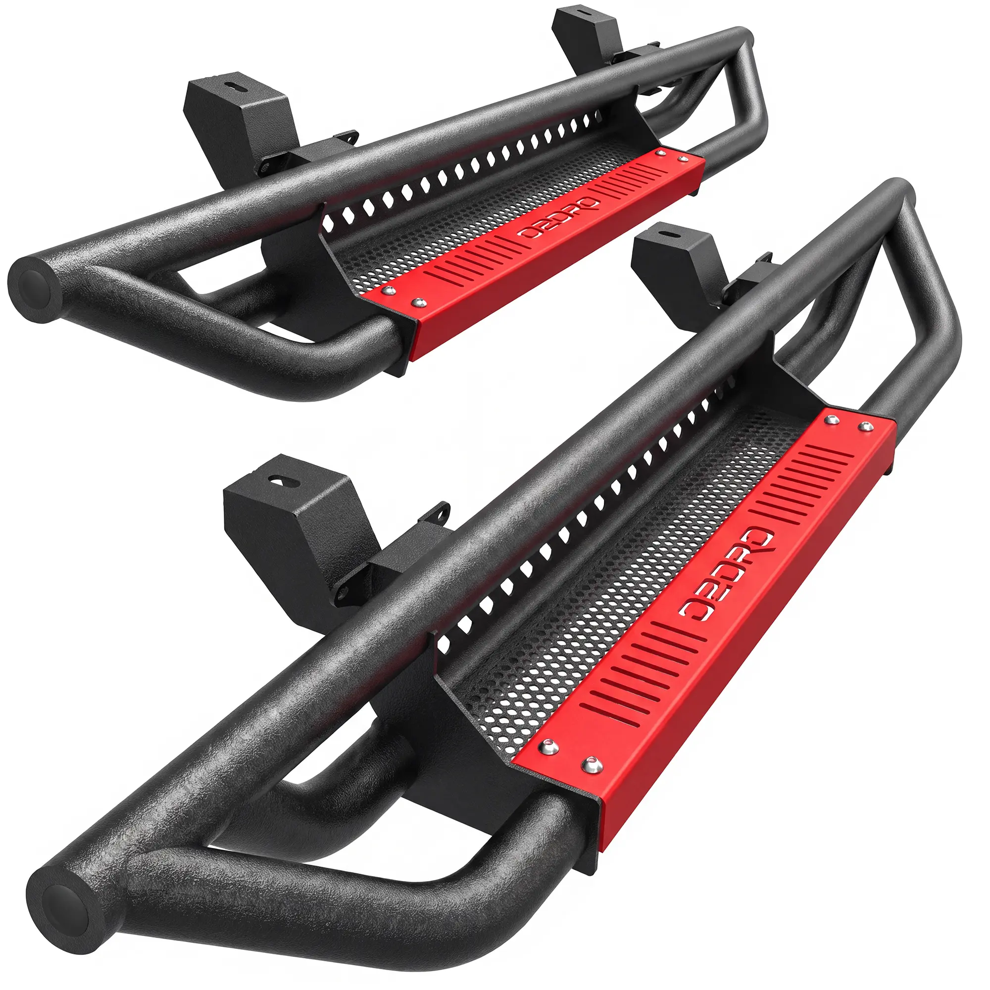 OEDRO 6 inch Running Boards, Drop Side Steps Compatible with 2018-2026 Jeep Wrangler JL 2 Door, All Steel Nerf Bar Paintable Step Plates