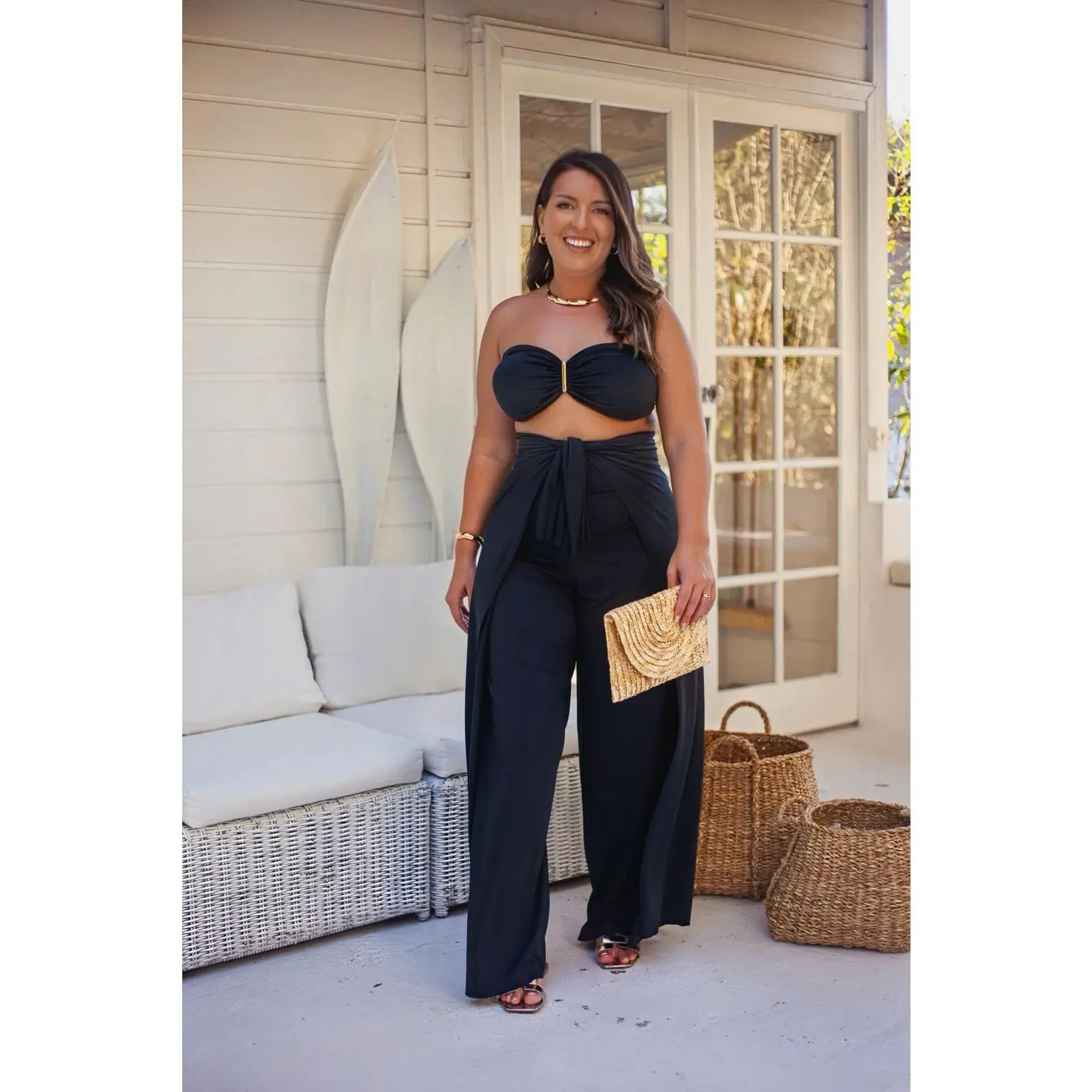 Black Jumpsuit Set