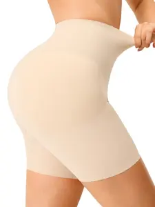 Women's High Waist Butt Lifting Shaping Pants, Detachable Pads, Seamless Anti-Curling, Slimming Hip Enhancer, Comfortable Underwear, Shapewear