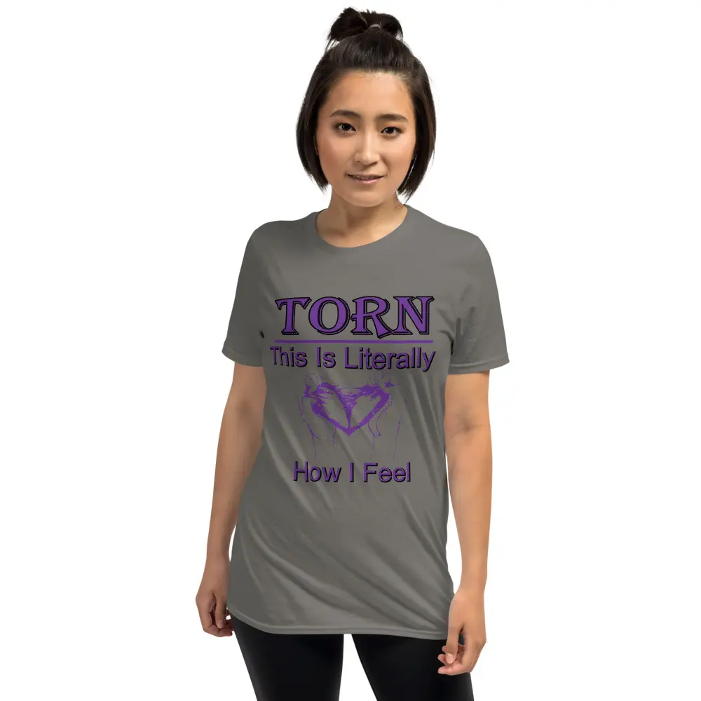 Short-Sleeve Unisex Torn T-Shirt