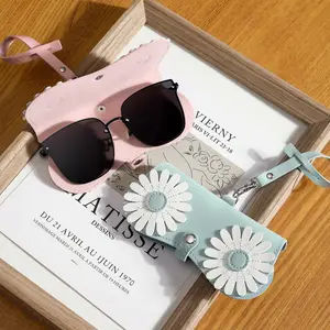 Cute glasses clip ins fashion sunglasses bag portable sunglasses case protective cover unisex bag accessory