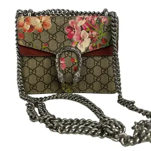 Pre-owned GUCCI Canvas Crossbody Bags Dionysus Supreme Blooms Chain chain Shoulder
