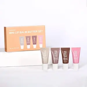 Glossy Lip Balm Set, 4 Counts/set Moisturizing Lip Glosses, Hydrating Plumping Lip Care Products for Girls & Women Daily Use