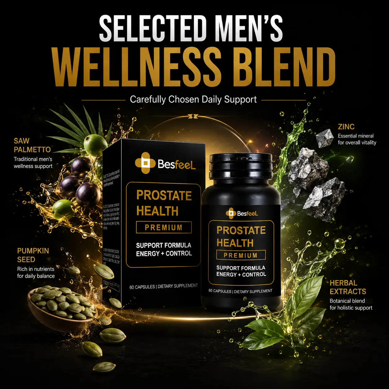 [Effective After One Capsule] Powerful Prostate Health Capsule, a naturally extracted protein supplement.