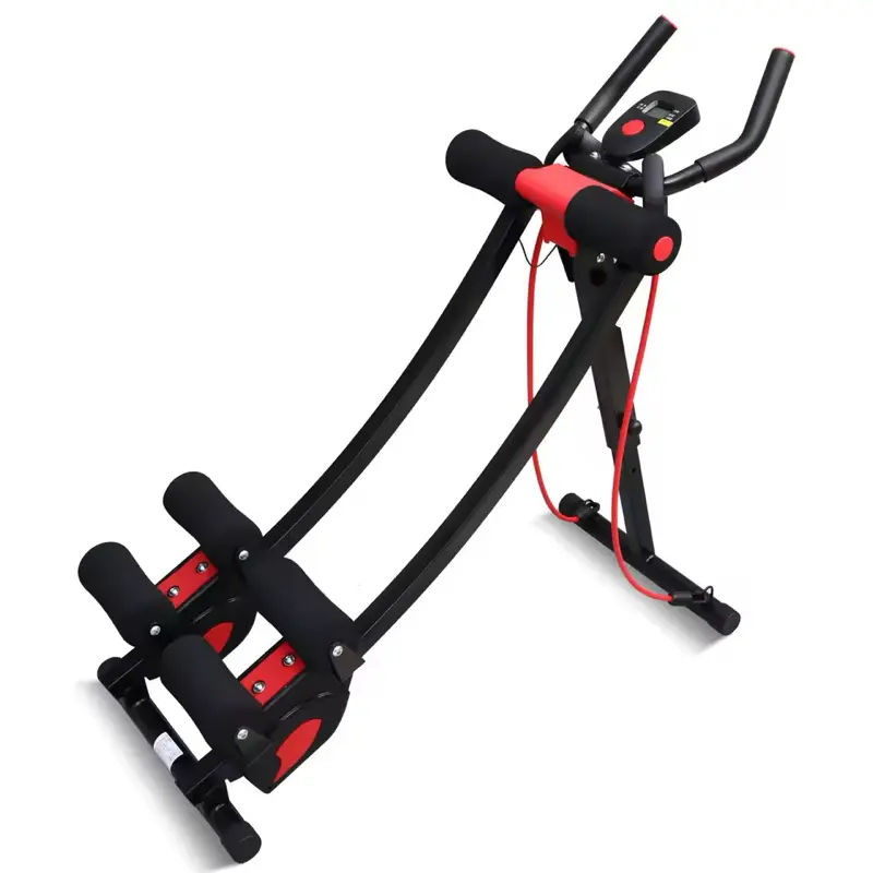 Dual Track Ab Machine Ab Cruncher Track Workout Fitness Adjustable ...