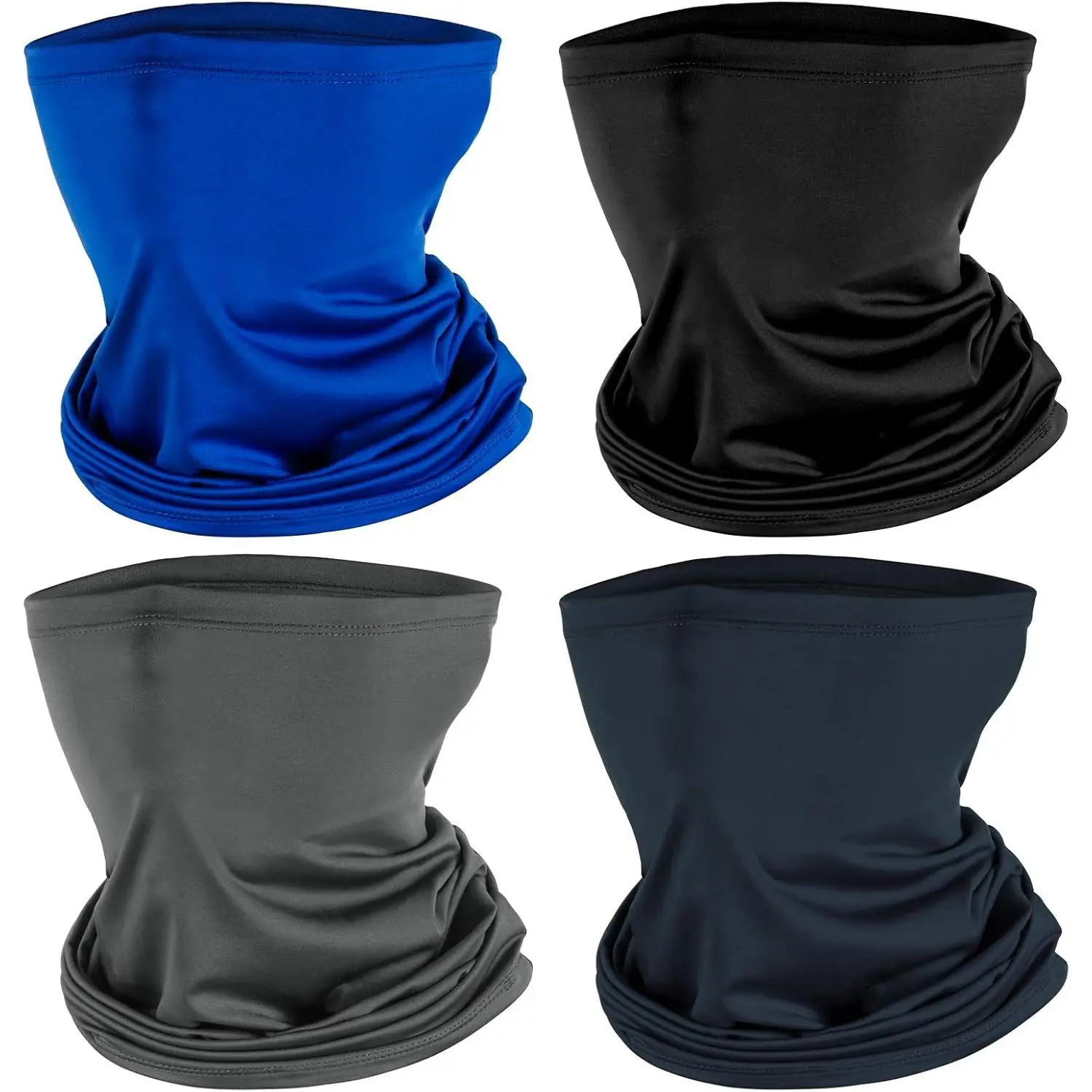 4 Pack Neck Gaiter Face Mask : Balaclava Mask & Bandana Headband for Men Women Camouflage UV Protection