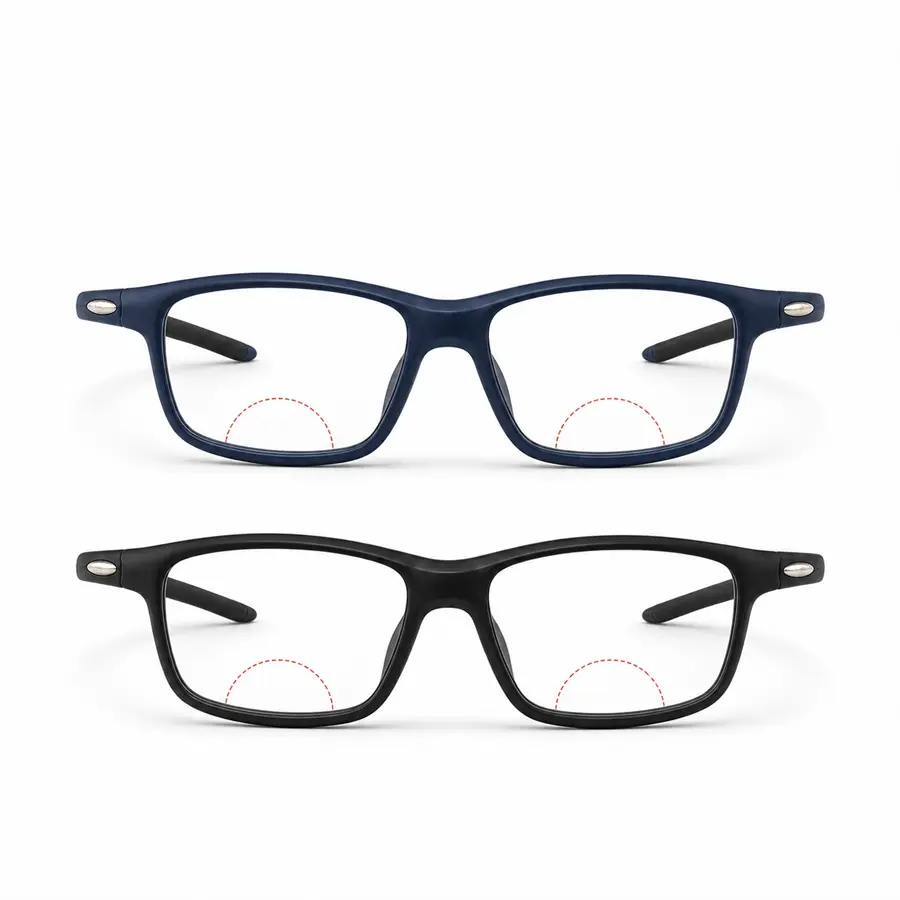 Photochromic Bifocal Reading Glasses for Men and Women, Clear Indoors and Darker Outdoors, Lower Reading Zone, +1.0 to +4.0