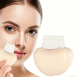2pcs Blackhead Remover Spatula, Deep Cleansing Facial Tool, Unisex, for Home Skincare, Beige, Professional Beauty Accessory
