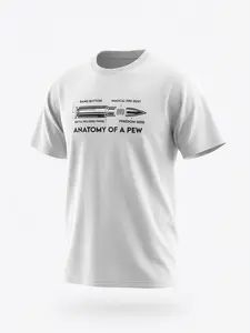 Hanes Anatomy of a Pew T-shirt Unisex Eco Shirt 50% Cotton 50% Polyester Comfortable Versatile Fit for Men & Women Tshirt