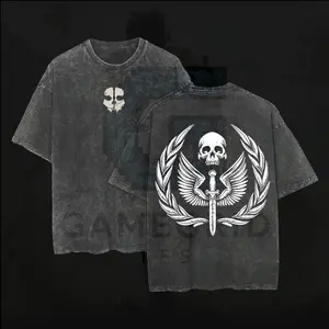 Call of Duty Task Force 141 Distressed Black T-Shirt Washed Game T-shirt Game Soft Cotton, FPS,  Unisex Shirt Vintage Y2K Hoodie Sweatshirt