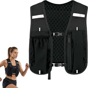 Hydration Vest, Running Vest for Women, Lightweight Hydration Pack with Multiple Storage Pockets with 500ml Soft Flask, Lightweight Runners Vest Women for Hiking Trail Running CycliOutdoor Activities