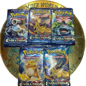 POKEMON XY EVOLUTIONS 5 PACK BUNDLE (5 FACTORY SEALED XY EVOLUTION BOOSTER PACK FROM FACTORY SEALED BOOSTER BOXES OR PROMO BOXES