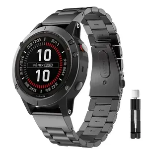 Garmin Stainless Steel Band - Sleek QuickFit Design