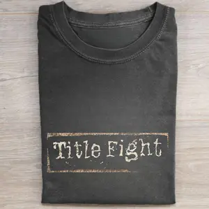 Vintage Title Fight Graphic Tee - Title Fight Band Merch Tee - Short Sleeve Graphic T-shirt - Vintage 90s Graphic Clothing - Title Fight Merch - Gift Shirt - Music Tour Shirt Gift - Top Menswear Womenwear