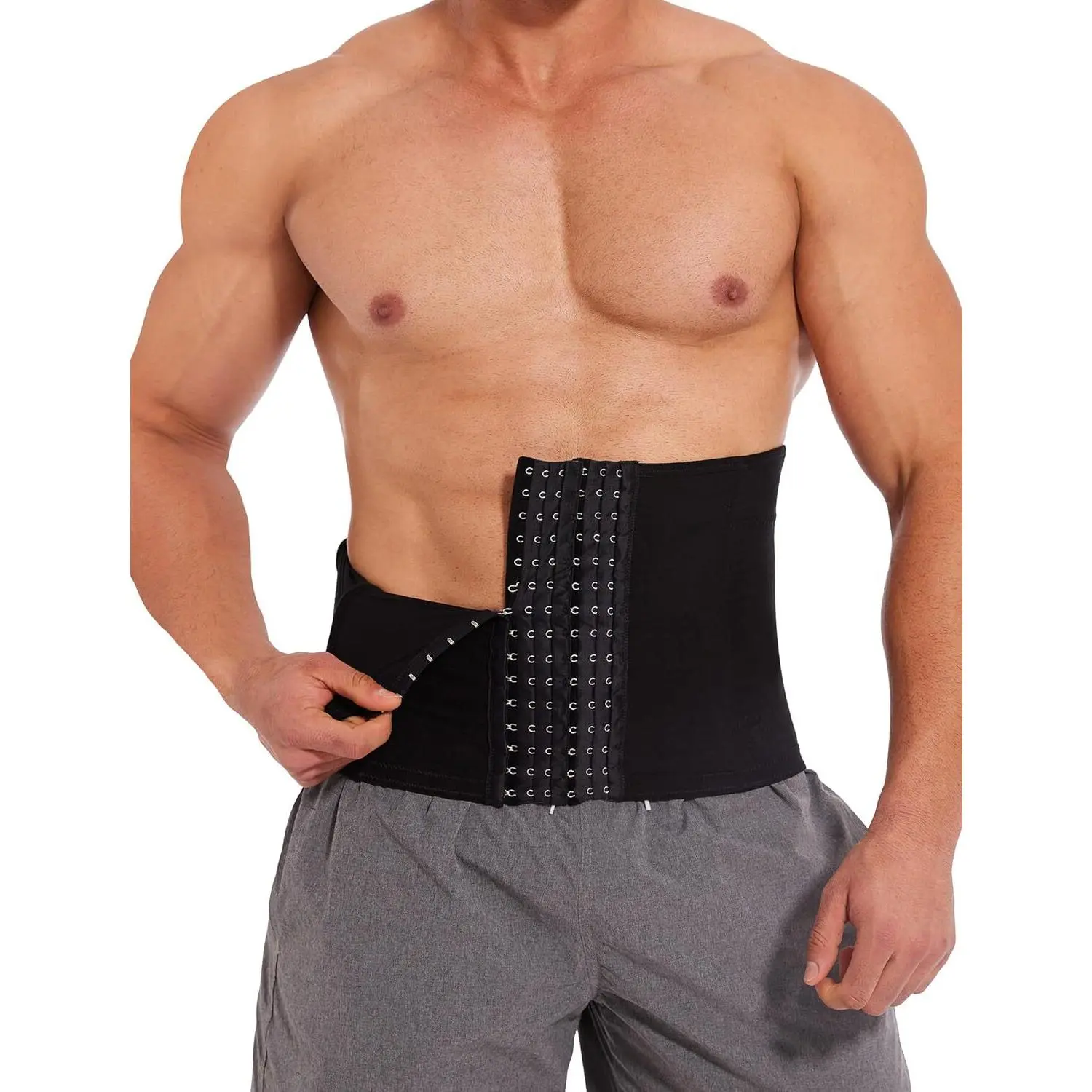 Waist Trainer For Men Tummy Control Shapewear Girdle Stomach Band Back Support Body Shaper Trimmer Belt