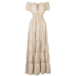 Renaissance Costume Women Medieval Dress Witch Dress Peasant Tops Irish Under Dress Victorian Dress