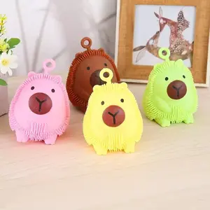 4 Packs Squeeze Capybara Fidgets Stress Balls Fidget Toys Adults Kids Pop Out Toys, Sensory Toys for Kids with Autism Stress Toys for Birthday Gifts, Party Favors Capybara Gifts