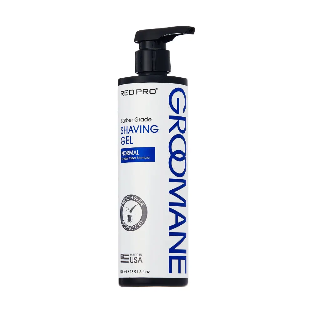 Red PRO Groomane Barber Grade Shaving Gel - Non-Foaming Aloe Vera Gel for Smooth Shave Red PRO Groomane Barber Grade Shaving Gel - Non-Foaming Aloe Vera Gel for Smooth Shave