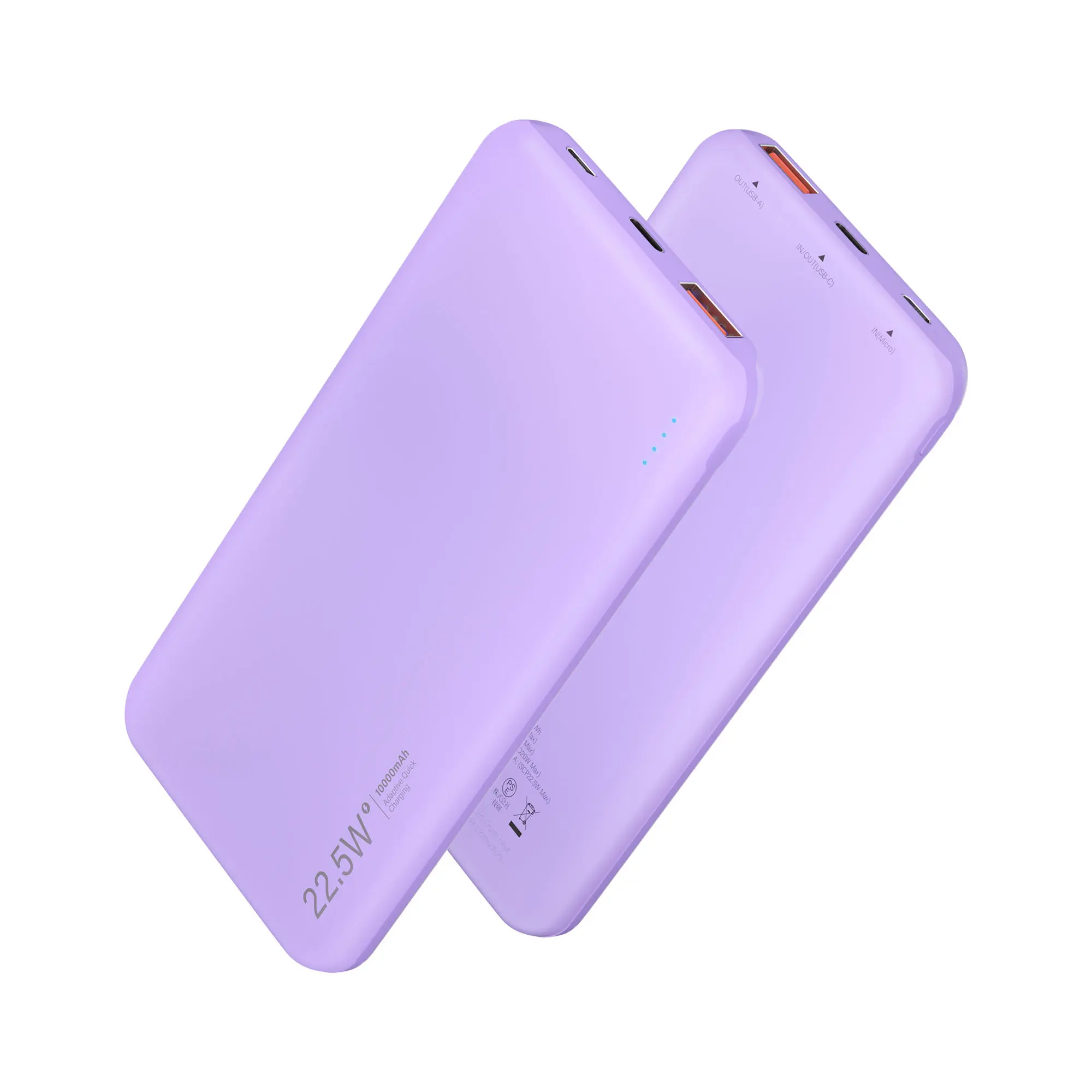 1-Pack 10000mAh Slim Portable Power Bank - 20W USB-C PD Fast Charging Rechargeable Accessory for iPhone, iPad, Mobile Smartphone & Devices (TikTok Shop Back to School)