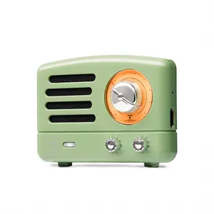 Muzen OTR Magnetic Sticker Speaker Portable Bluetooth Speaker,Apply for Metal Surface, Wireless Bluetooth 5.3 and Type-C Charge, Mini Size with Big Loud Sound, Retro Style Home Accessory Audio Smartphone