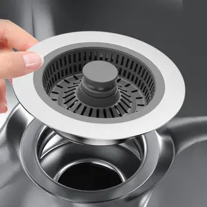 Kitchen Sink Drain Strainer,3 in 1 PopKitchen Sink Drain Strainer,3 in 1 Pop Up Kitchen Sink Stopper Up Kitchen Sink Stopper
