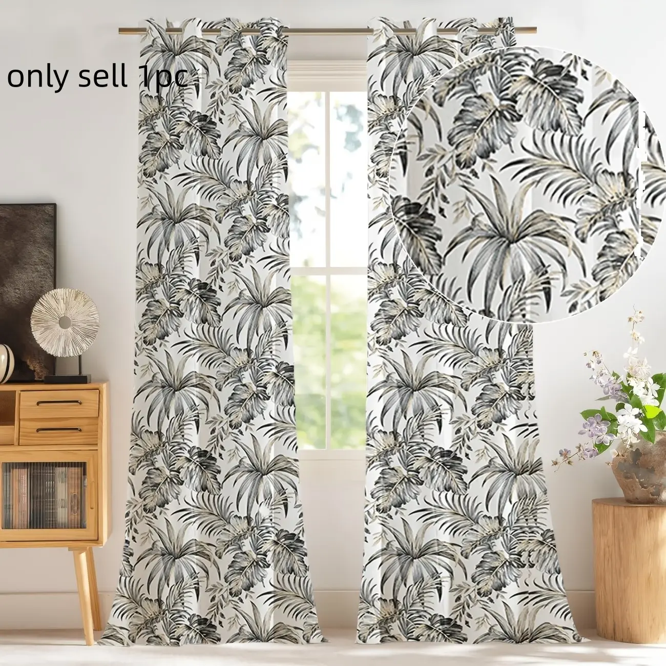 1pc American Retro Diamond Mesh Drapes, Privacy Protection, Top Ring Design, Insulated Curtains for Bedroom Living Room Study Balcony