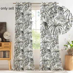 1pc American Retro Diamond Mesh Drapes, Privacy Protection, Top Ring Design, Insulated Curtains for Bedroom Living Room Study Balcony