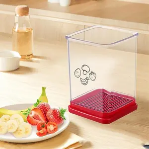 Fruit & Vegetable Slicer, 1 Count Stainless Steel Blade Fruit & Vegetable Cutter, Kitchen Utensils & Gadgets for Home Use