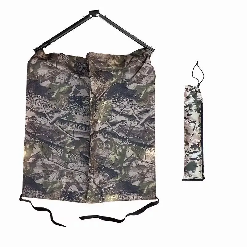 Fanatical Outdoor Low Rise Hunting Chair - Lightweight And Portable Folding Chair with Adjustable Lumbar Support, Suitable for Various Hunting, Camping, And Fishing Activities As A Low And Compact Outdoor Stool, And A Stable Hunting Concealed Chair