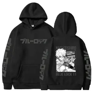 Japan Anime BLUE LOCK Hoodie Nagi Seishiro Print Pullover Men Women Sweatshirts Comfortable Streetwear Harajuku Unisex Pullover