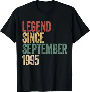 Legend 1995 30Th Birthday Gifts For Men Women 30 Years Old T-Shirt