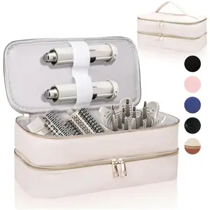 Portable Travel Case for Hair Dryer, Durable Hair Diffuser & Styling Tools, Fashionable Double Layer Storage Space for Hair Accessories, Ideal Organizer for Revlon Styler