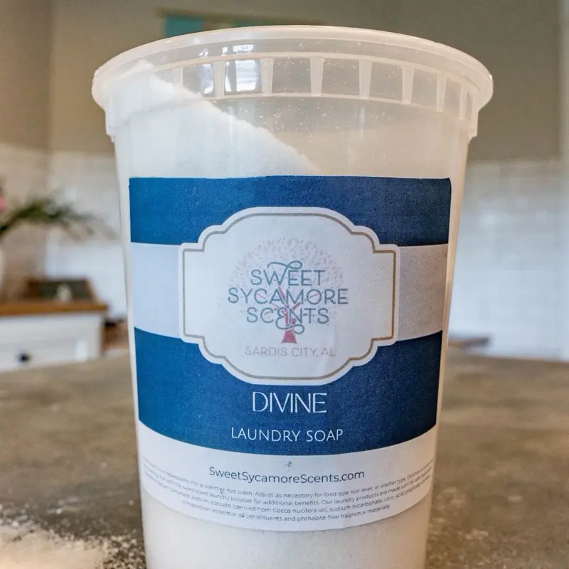 Luxury Laundry Soap - Sweet Sycamore's All-Natural Laundry Soap 32oz Gentle On Clothes Tough On Stains For Sensitive Skin - Household