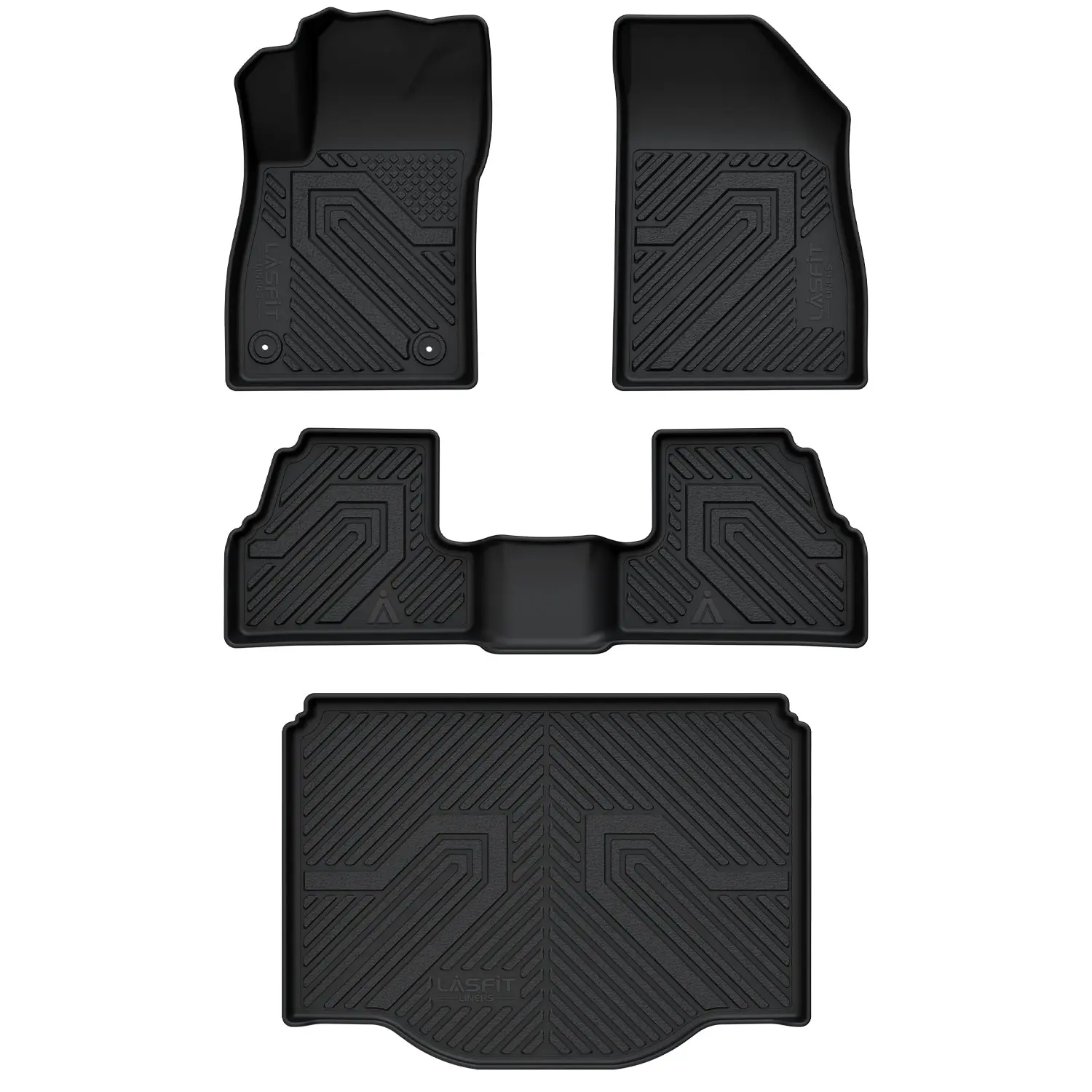 Lasfit Deep-Tread Car Floor Mats & Cargo Mat, Custom-Fit for 2013-2022 Buick Encore, Automotive Interior Accessories, Deep-Tread Floor Mats